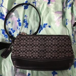 Black Coach Wristlet -